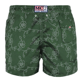 Green embroidered swim shorts - MC2 Saint Barth
