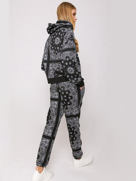 Cotton bandanna joggers with Saint Barth embroidery - MC2 Saint Barth