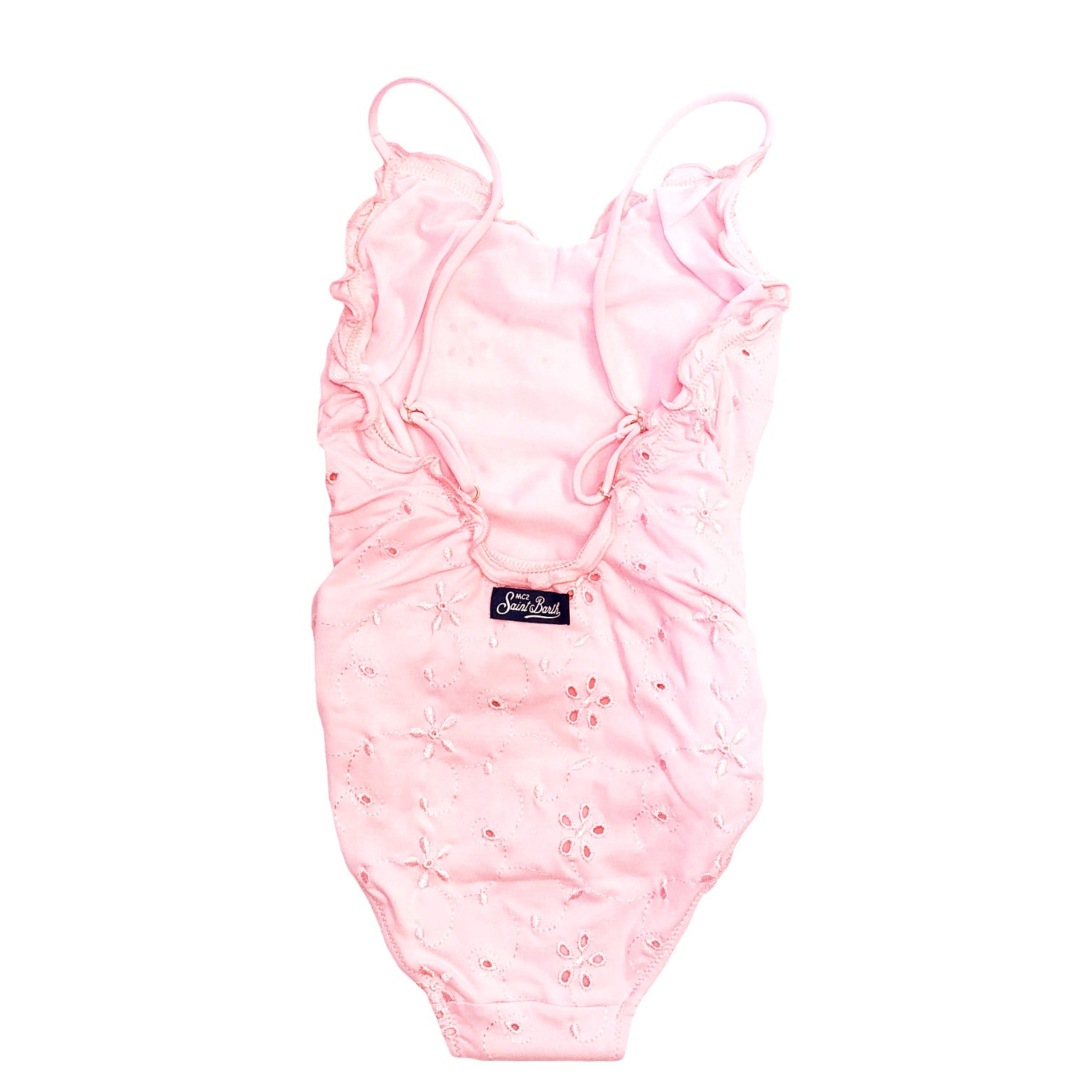 Girl pink Sangallo swimsuit - MC2 Saint Barth
