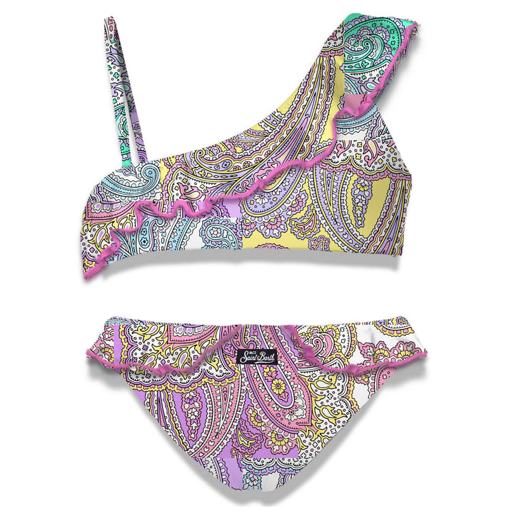 Girl one shoulder ruffled bikini - MC2 Saint Barth