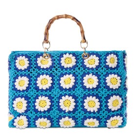 Handmade tiles crochet bag Victoria - MC2 Saint Barth