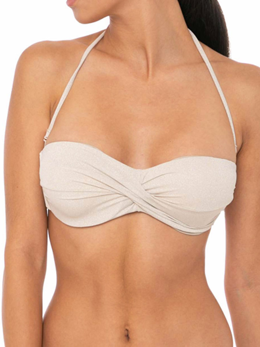 Gold beandeau top - MC2 Saint Barth