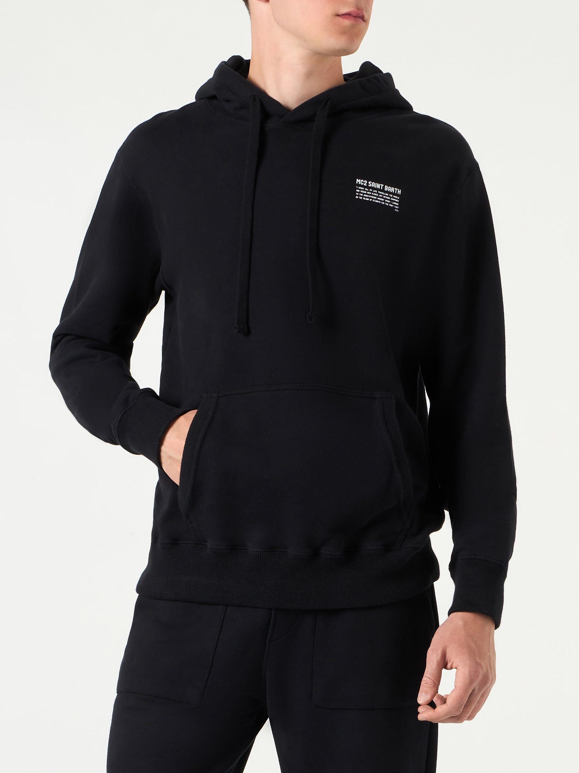 Black hoodie | Pantone® Special Edition - MC2 Saint Barth