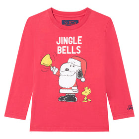 Boy t-shirt Snoopy print Jingle Bells |Peanuts© Special Edition - MC2 Saint Barth