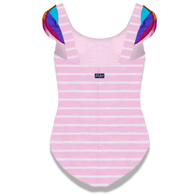 Girl ruffled swimsuit Snoopy print | Peanuts® Special Edition - MC2 Saint Barth