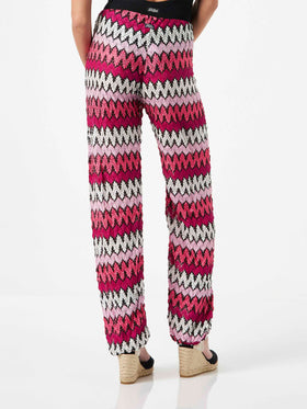 Chevron knitted jogger pants - MC2 Saint Barth