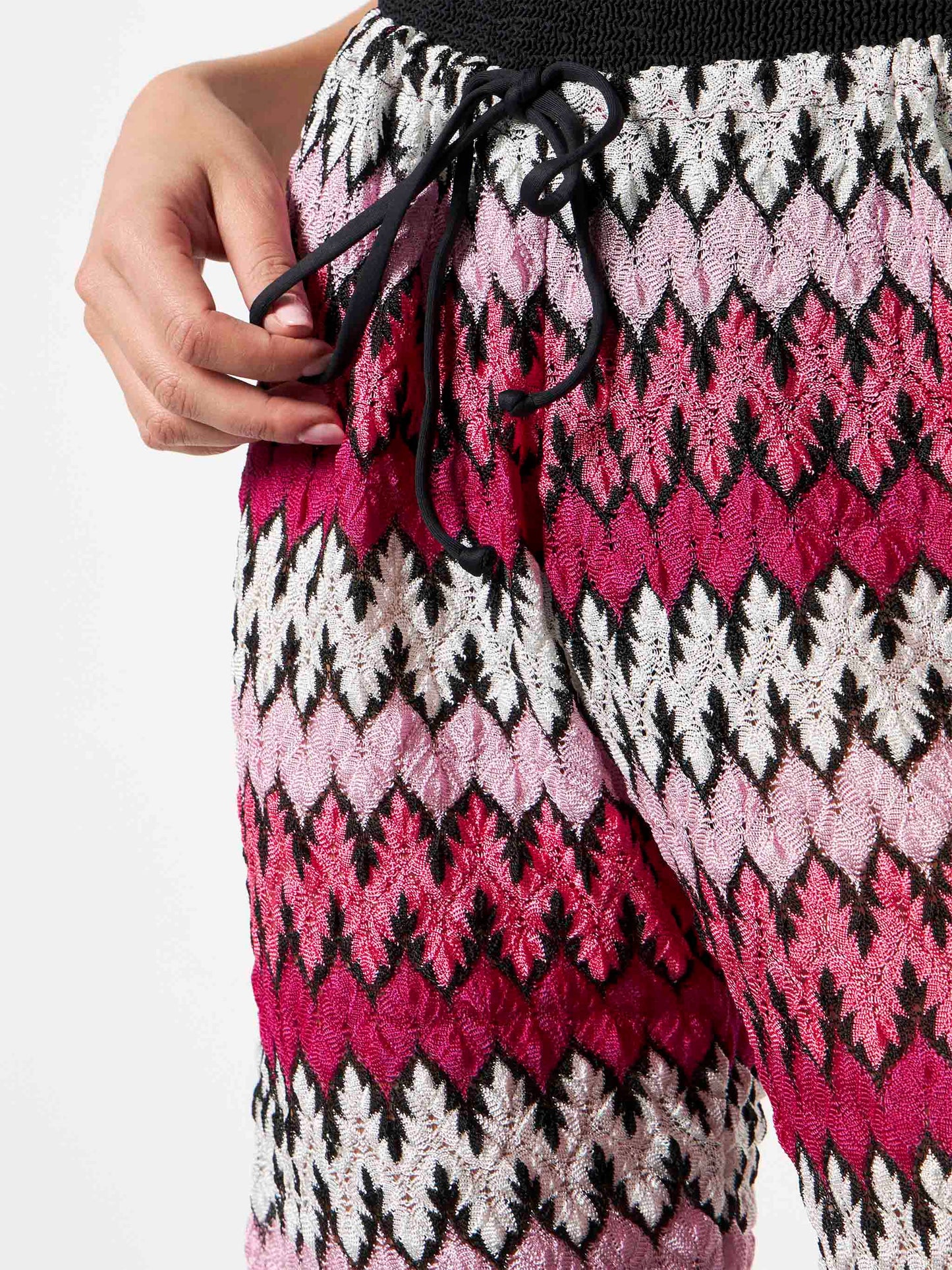 Chevron knitted jogger pants - MC2 Saint Barth