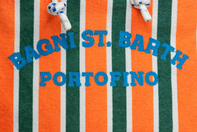 Sponge striped bag with embroidery - MC2 Saint Barth