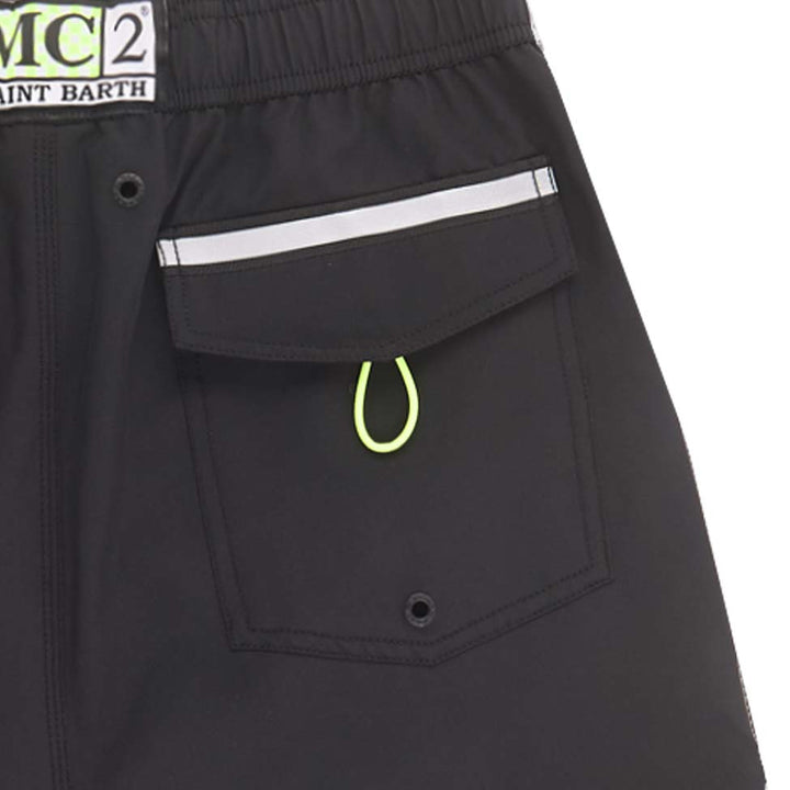 Black swim shorts surf style - MC2 Saint Barth