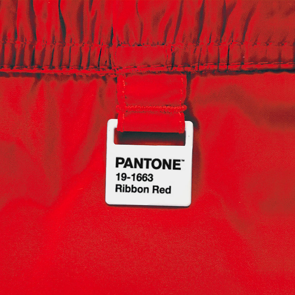 Boy red swim shorts | PANTONE® SPECIAL EDITION - MC2 Saint Barth