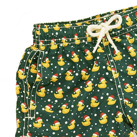 Boy light fabric swim shorts with Christmas ducky print - MC2 Saint Barth