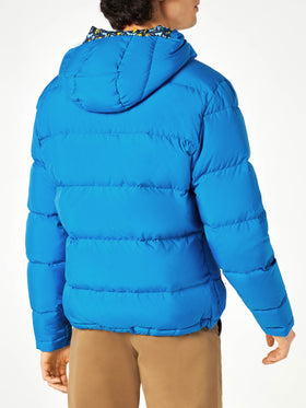 Bluette hooded down padded jacket ducky print lining - MC2 Saint Barth