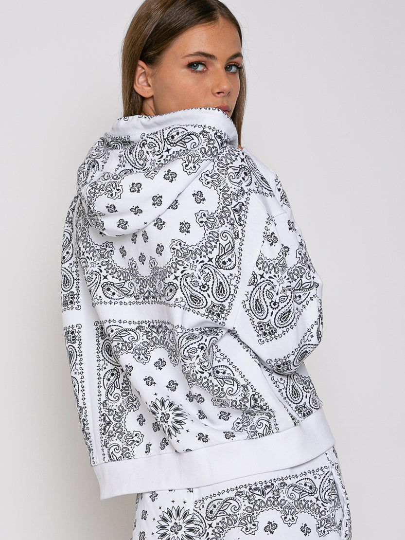 Cotton bandanna hoodie with Saint Barth embroidery - MC2 Saint Barth