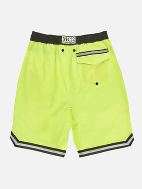 Fluo yellow swim shorts surf style - MC2 Saint Barth