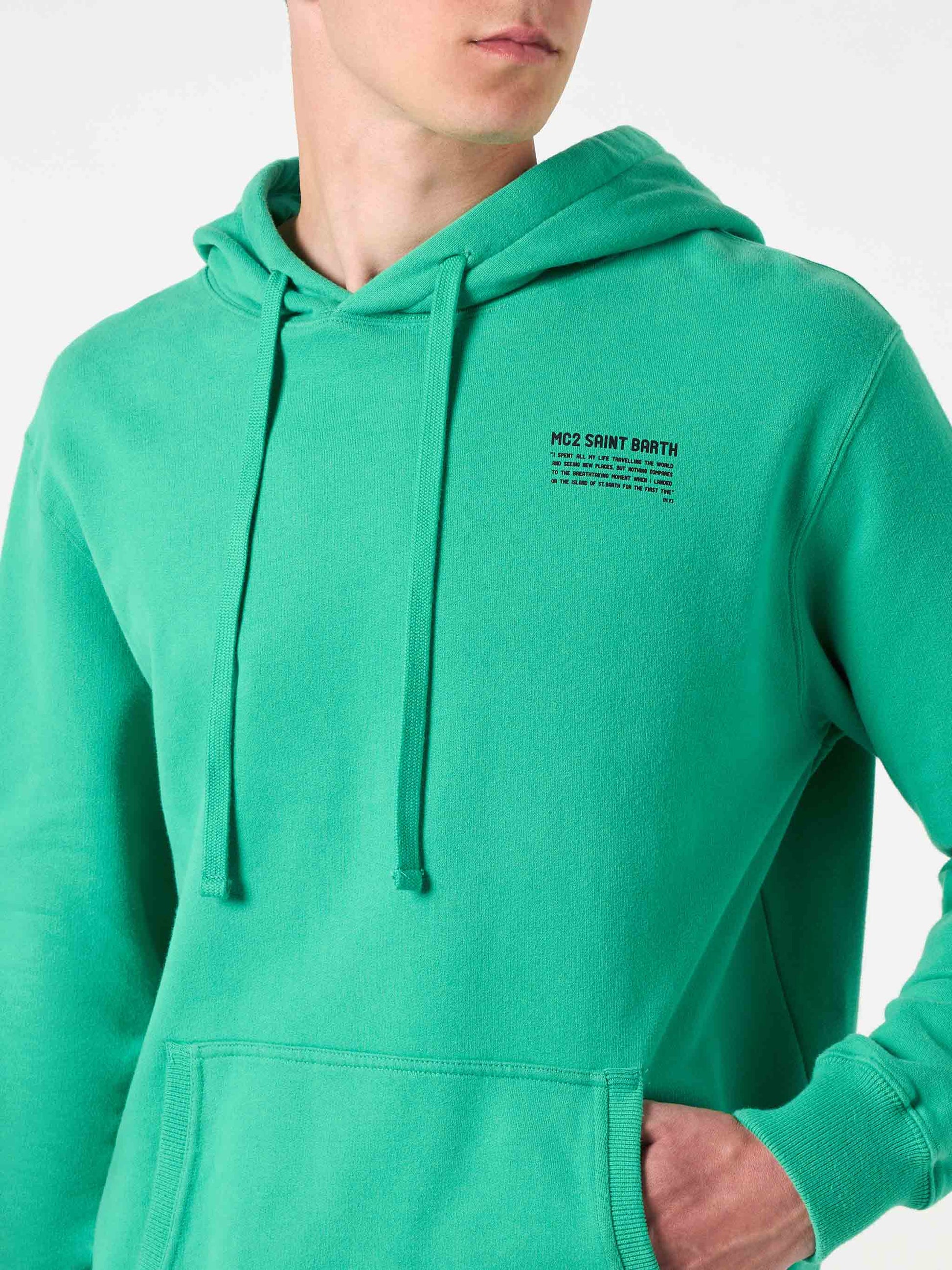 Grass green hoodie | Pantone® Special Edition - MC2 Saint Barth