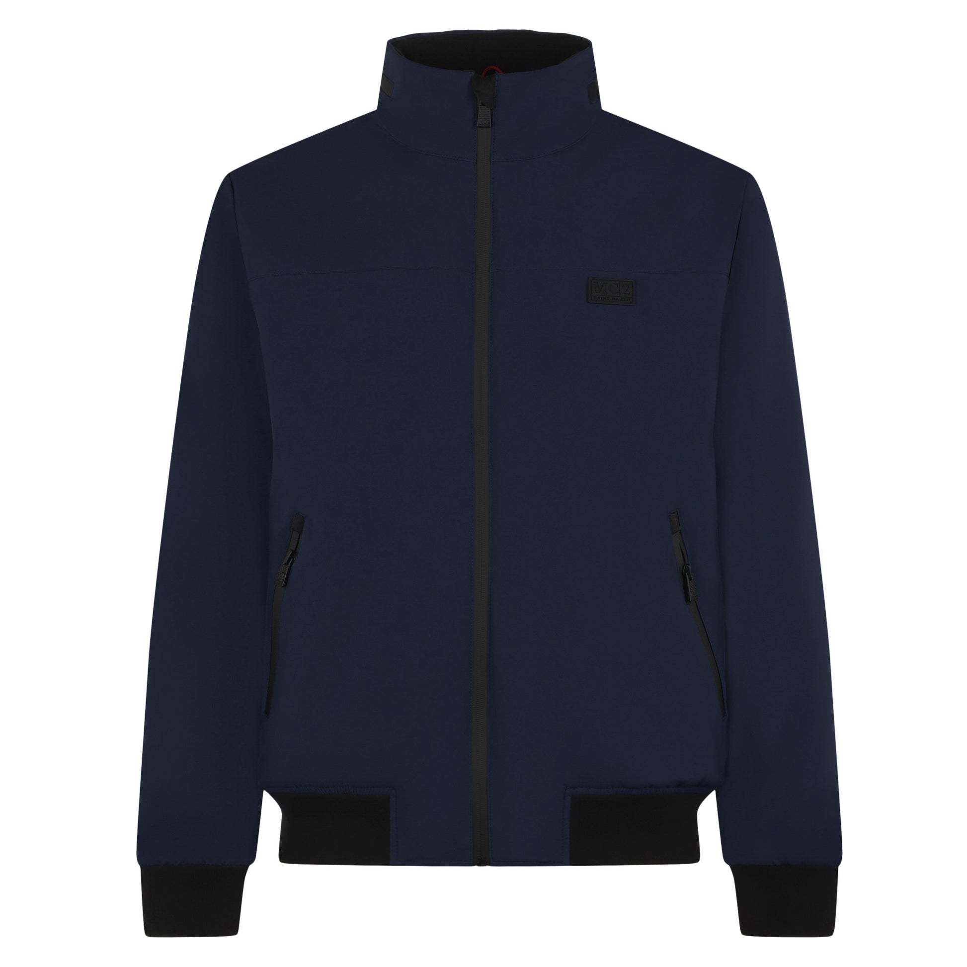 Man blue bomber jacket Country with sherpa lining - MC2 Saint Barth