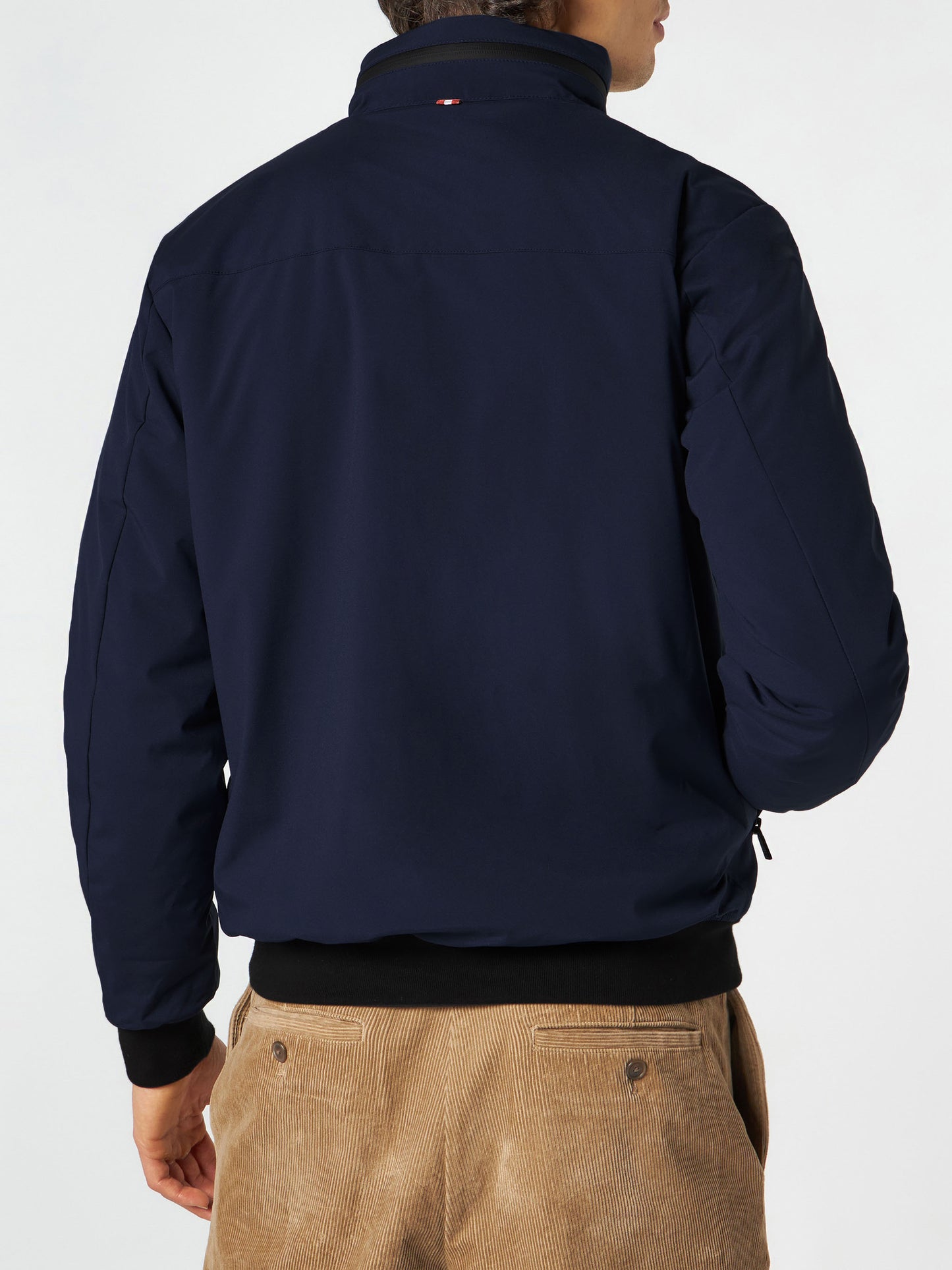 Man blue bomber jacket Country with sherpa lining - MC2 Saint Barth