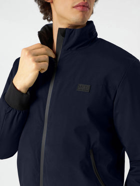Man blue bomber jacket Country with sherpa lining - MC2 Saint Barth