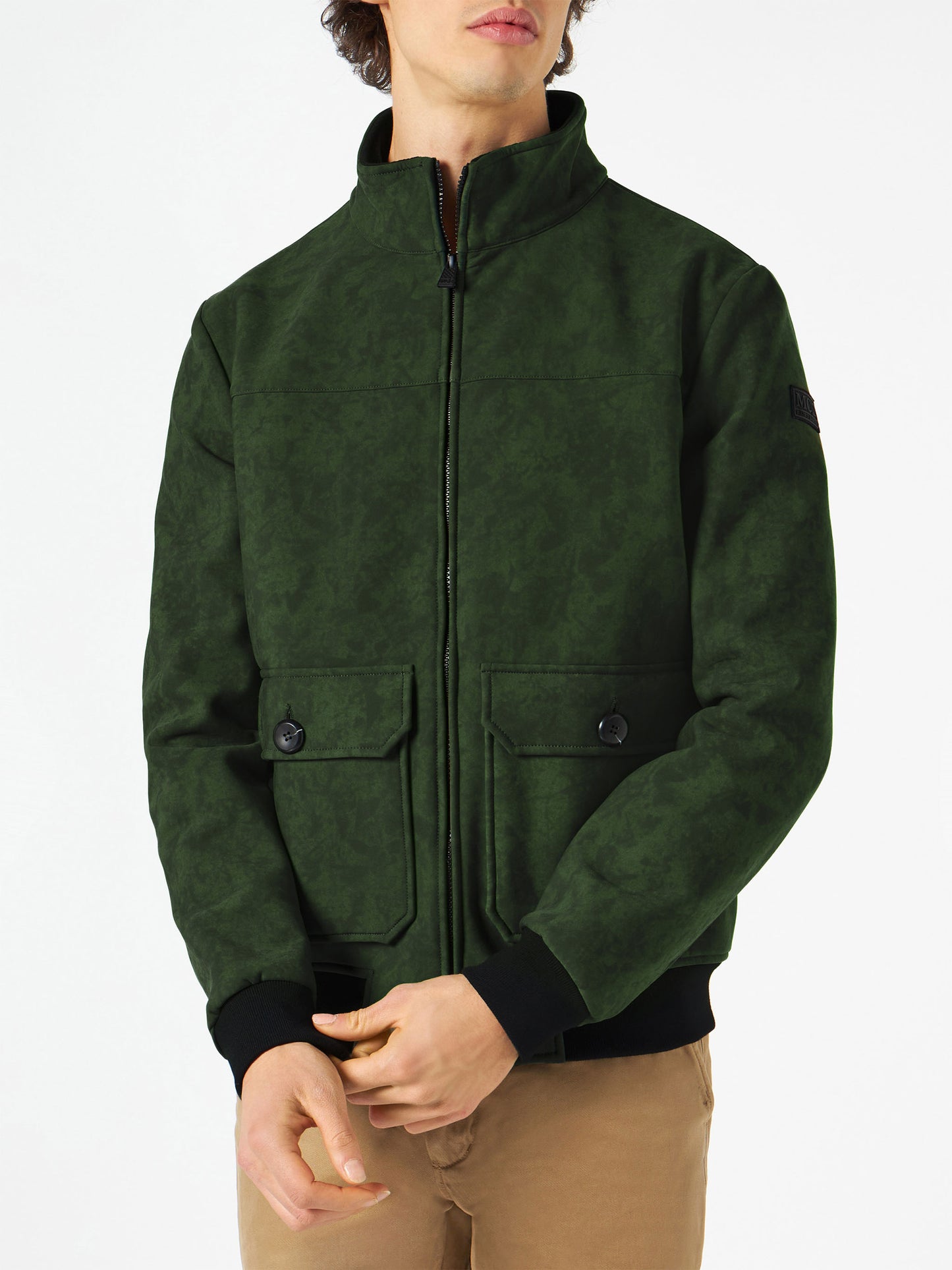 Man British green thermo jacket Byron - MC2 Saint Barth