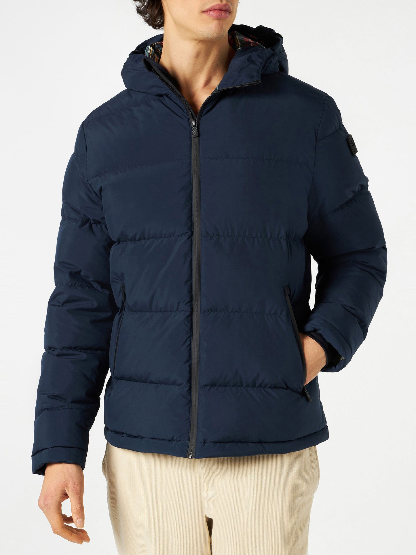 Hooded down padded jacket Snoopy print | Peanuts Special Edition - MC2 Saint Barth
