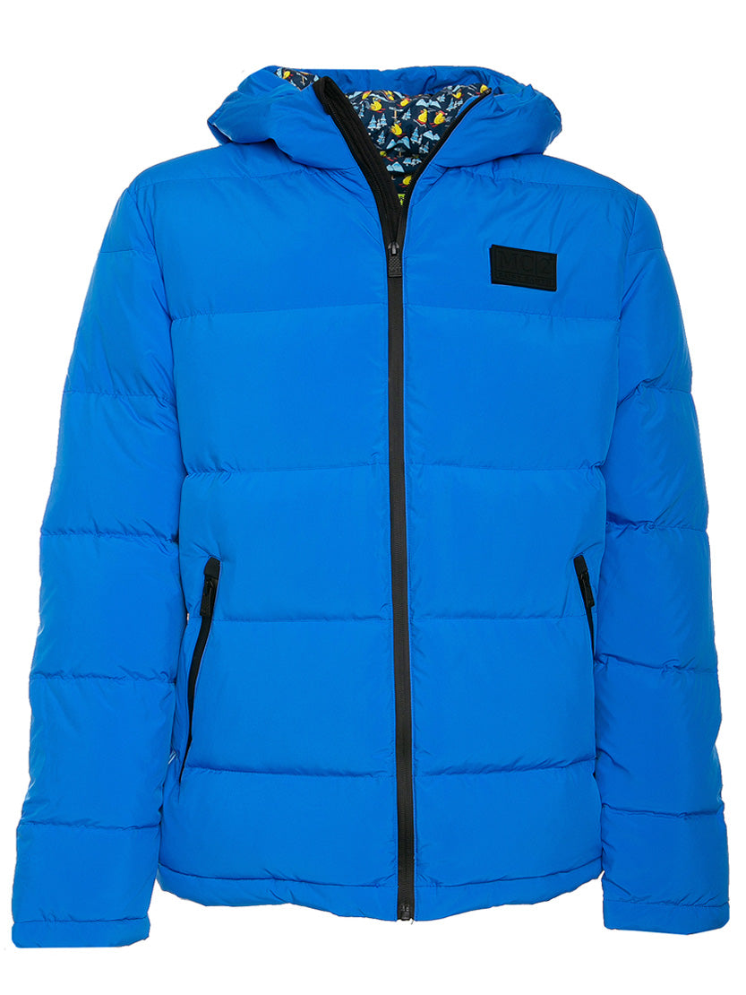 Bluette hooded down padded jacket ducky print lining - MC2 Saint Barth