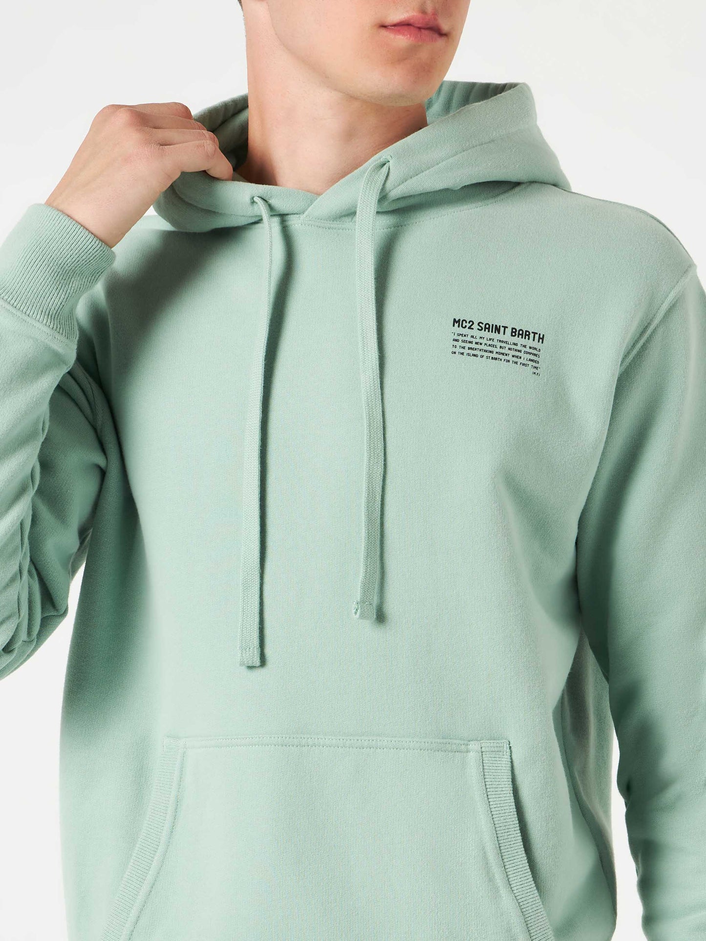 Light green hoodie | Pantone® Special Edition - MC2 Saint Barth