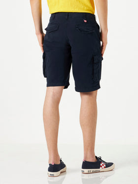 Blue cotton cargo shorts - MC2 Saint Barth