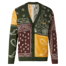 Man cardigan with bandanna print - MC2 Saint Barth