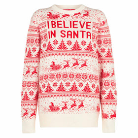 Man white sweater with Christmas print - MC2 Saint Barth