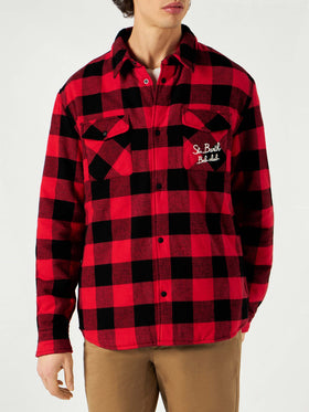 Overshirt Chalet with pocket and St. Barth Bob Club embroidery - MC2 Saint Barth