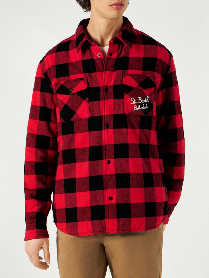 Overshirt Chalet with pocket and St. Barth Bob Club embroidery - MC2 Saint Barth