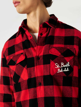 Overshirt Chalet with pocket and St. Barth Bob Club embroidery - MC2 Saint Barth