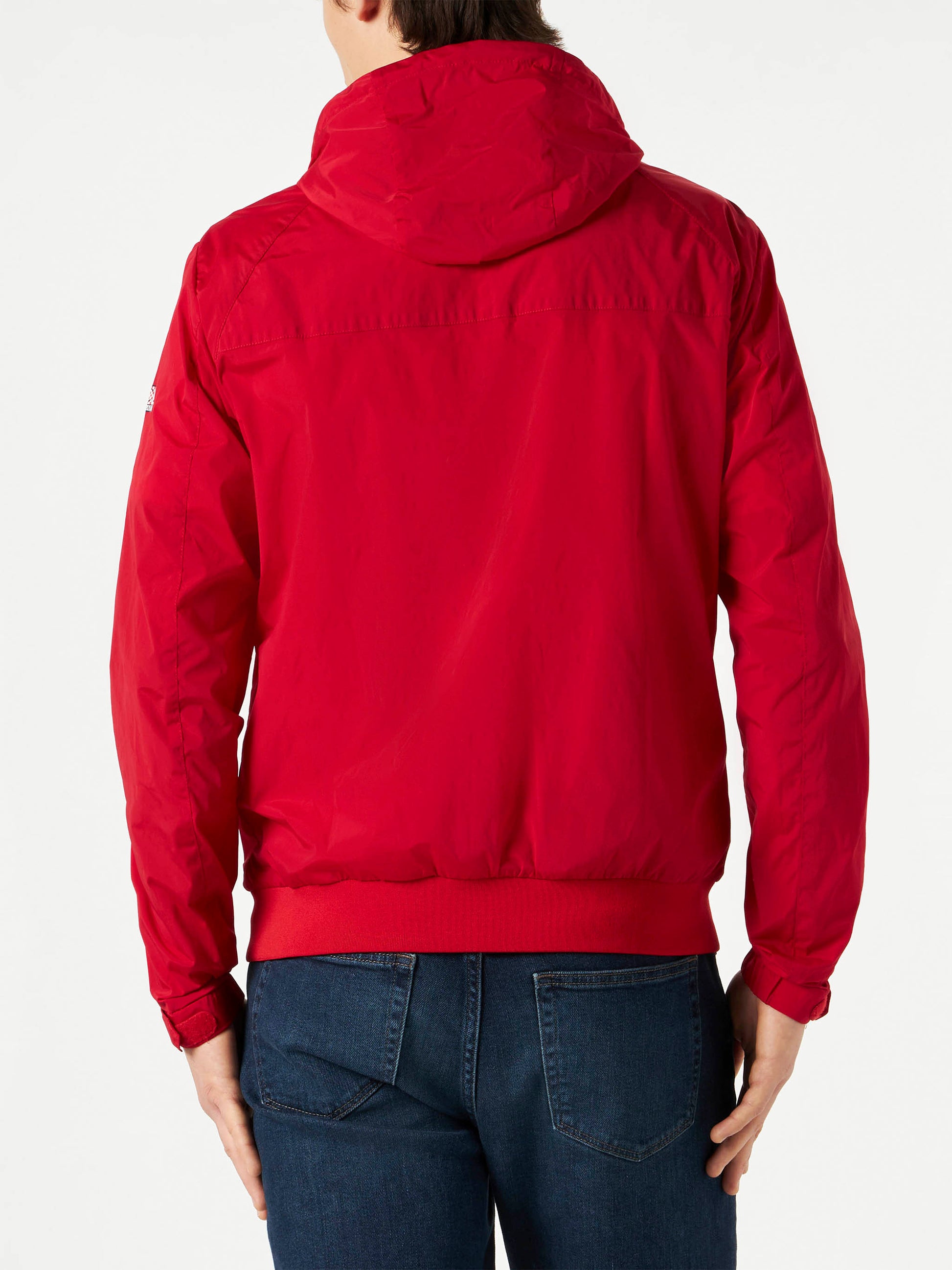 Red zipped midweight windbreaker - MC2 Saint Barth