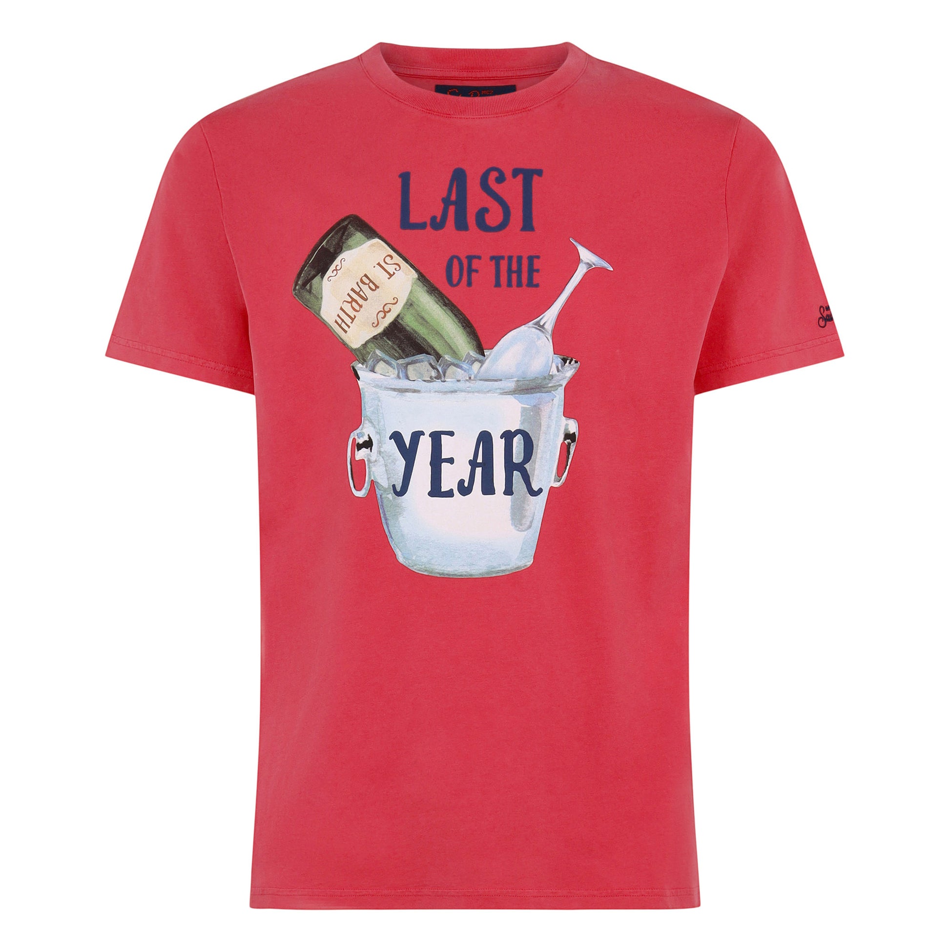 Last Year print red t-shirt - MC2 Saint Barth