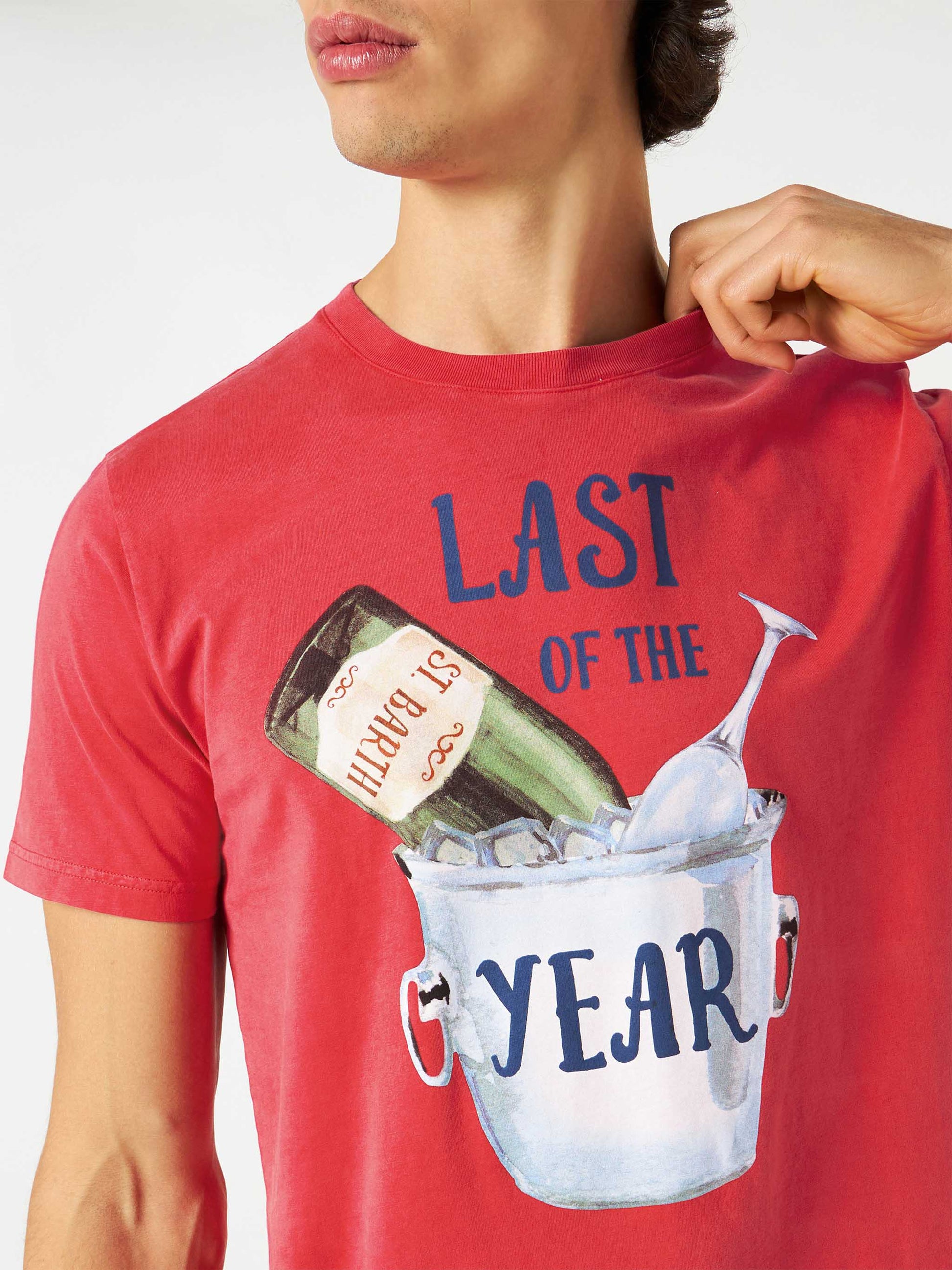 Last Year print red t-shirt - MC2 Saint Barth