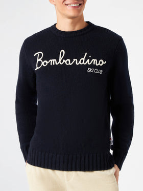 Blended cashmere sweater Bombardino ski club embroidery - MC2 Saint Barth