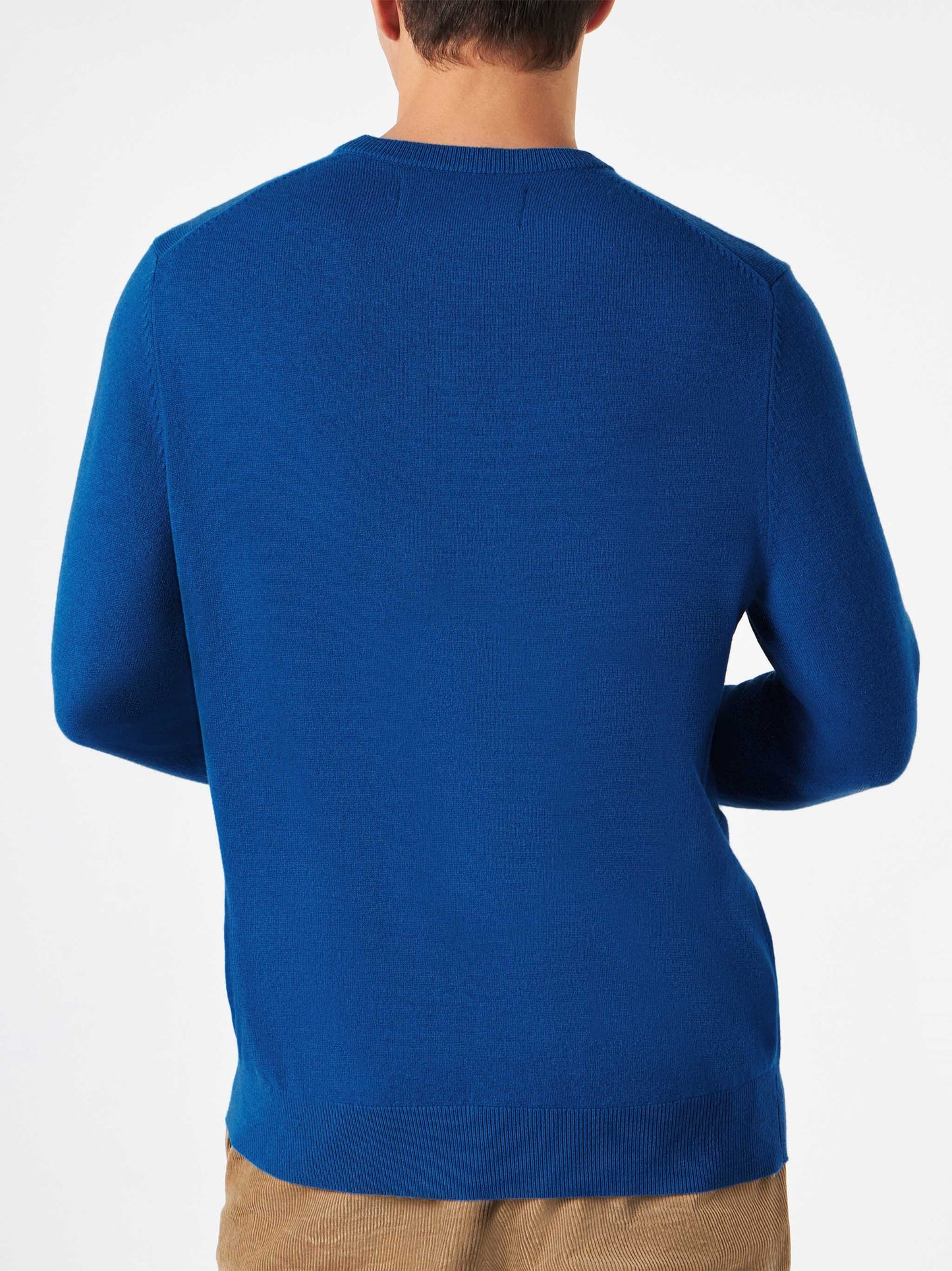 Man lightweight sweater with Snoopy jacquard | SNOOPY PEANUTS™ SPECIAL EDITION - MC2 Saint Barth