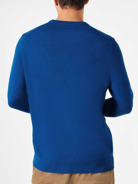 Man lightweight sweater with Snoopy jacquard | SNOOPY PEANUTS™ SPECIAL EDITION - MC2 Saint Barth