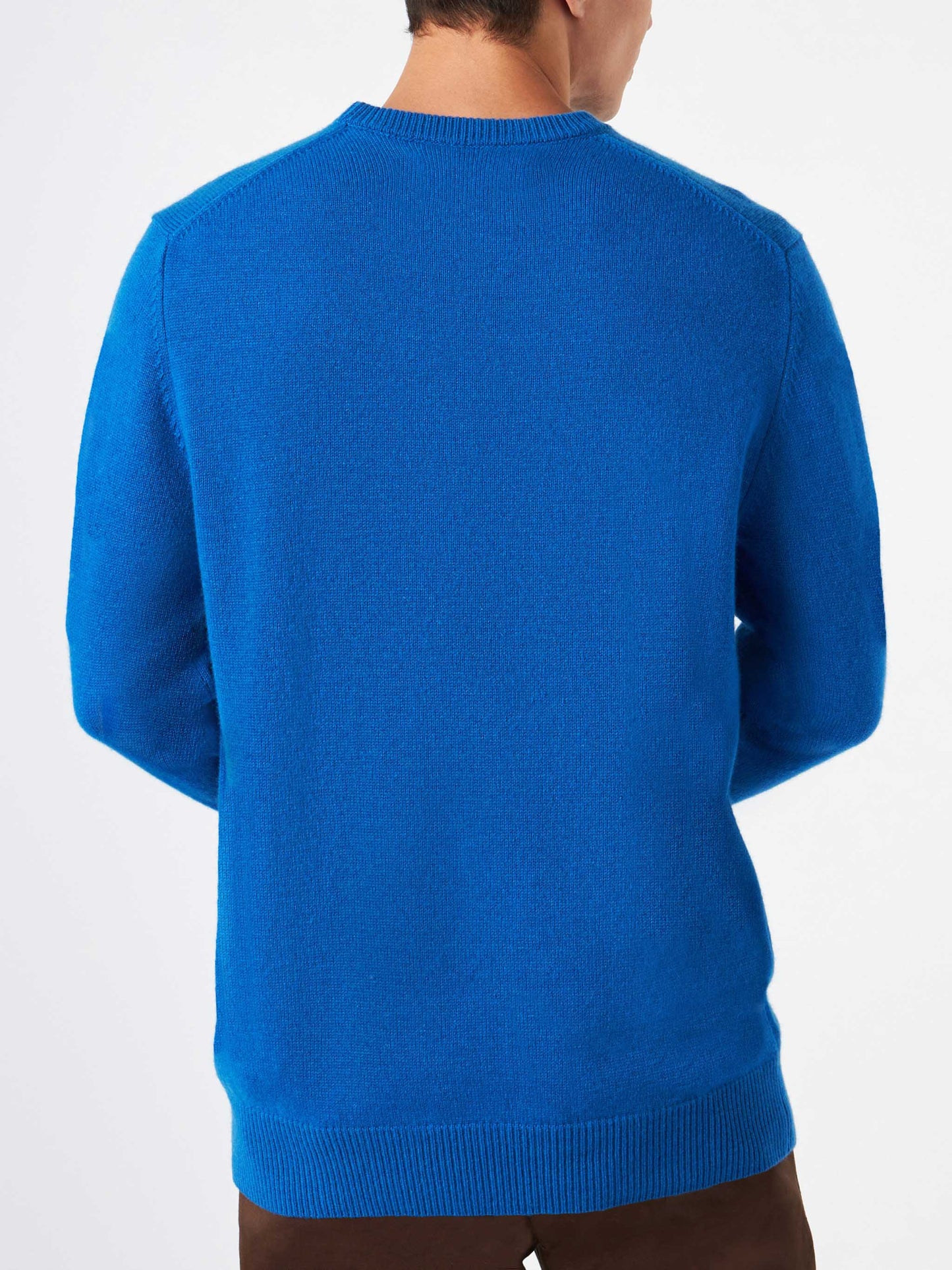 Man blue sweater with Courma Pirates embroidery - MC2 Saint Barth