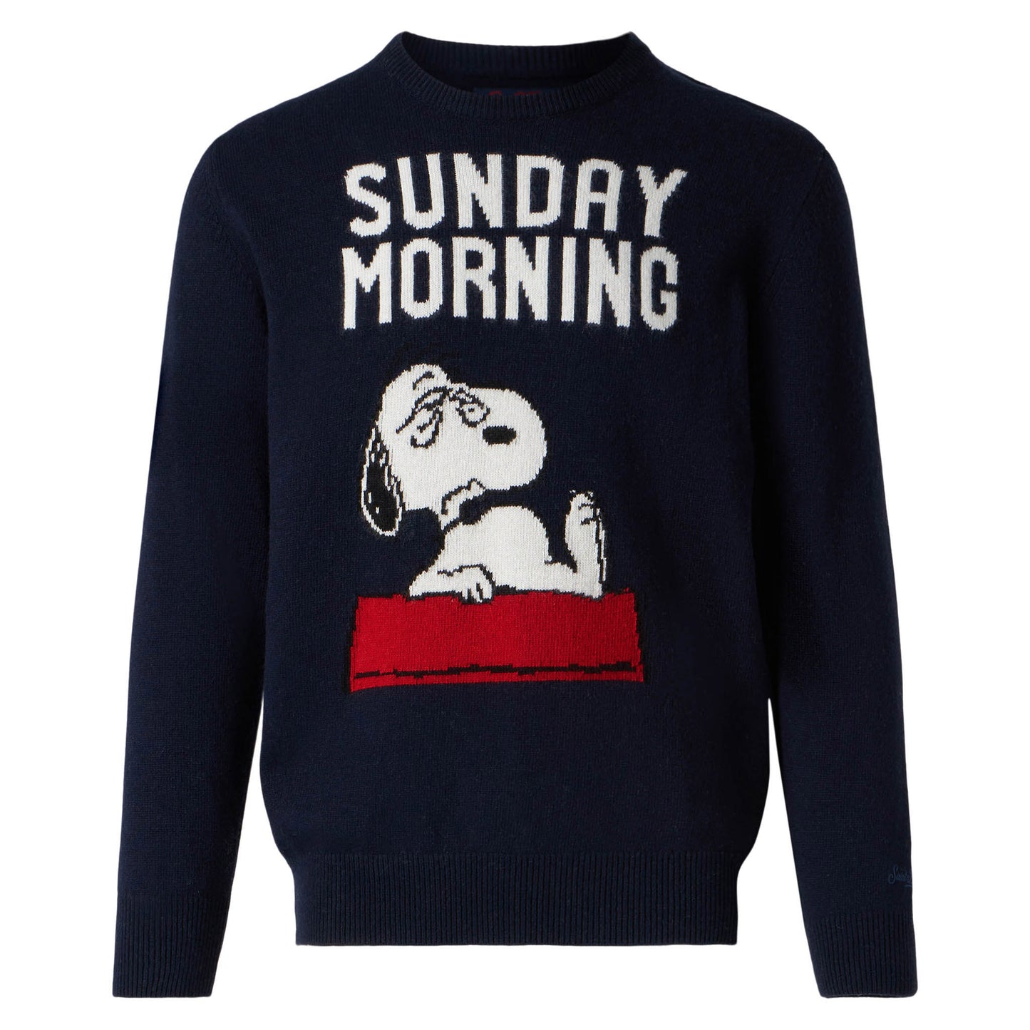 Man sweater with Snoopy Sunday Morning print | SNOOPY - PEANUTS™ SPECIAL EDITION - MC2 Saint Barth