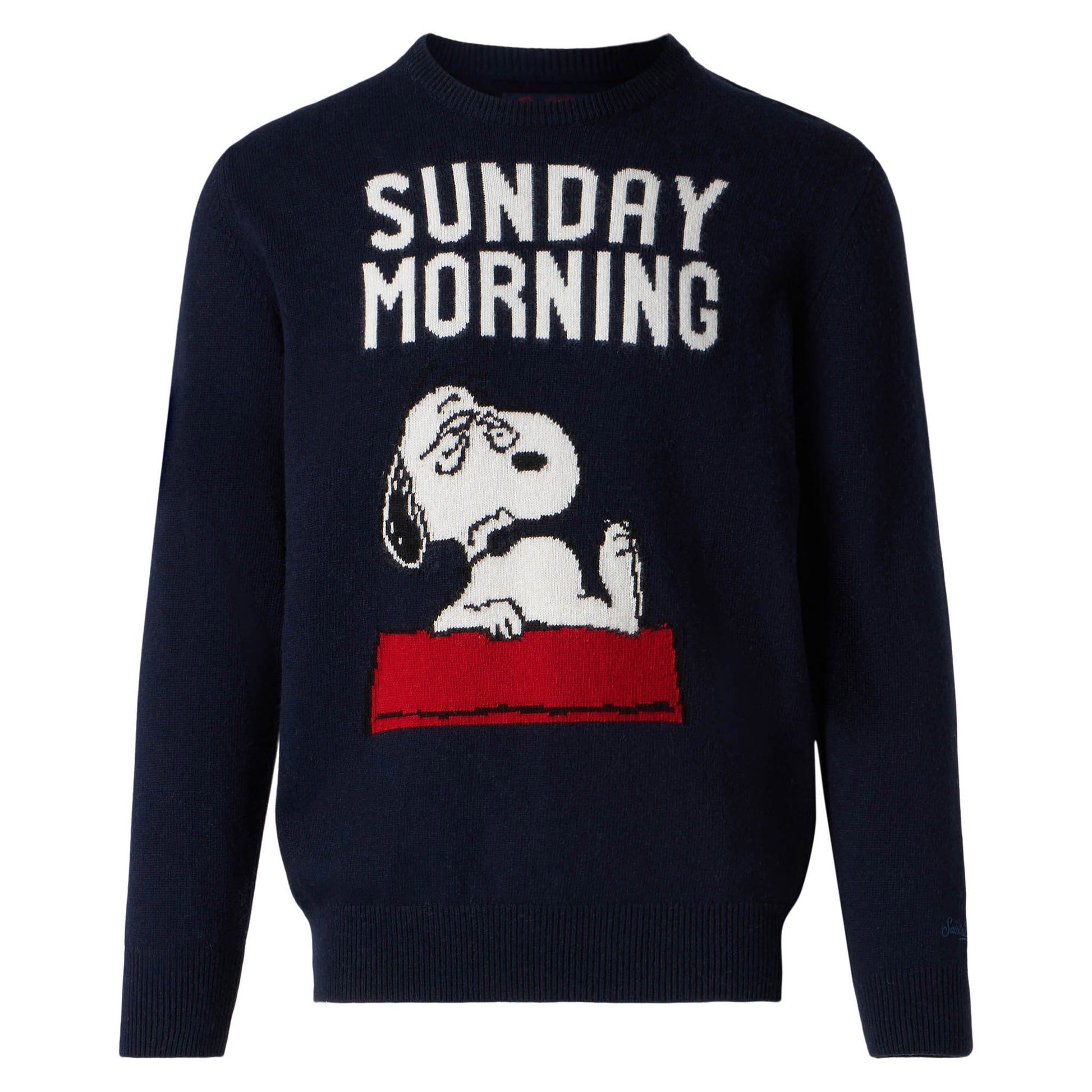 Man sweater with Snoopy Sunday Morning print | SNOOPY - PEANUTS™ SPECIAL EDITION - MC2 Saint Barth