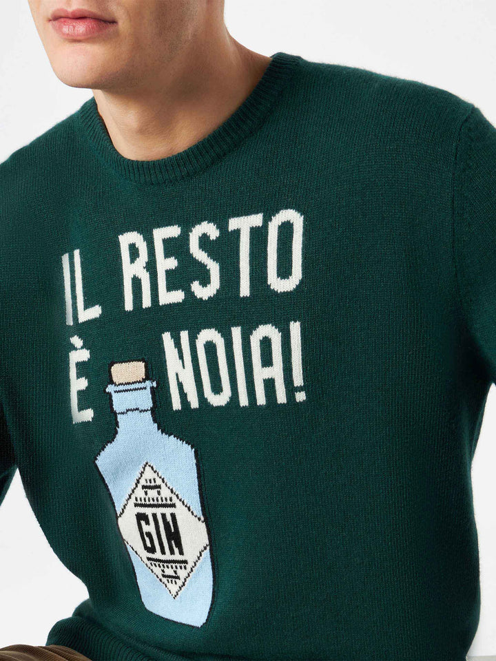 Man sweater with Il Resto è Noia print - MC2 Saint Barth