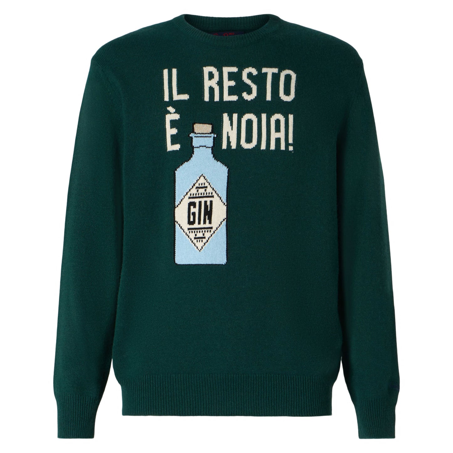 Man sweater with Il Resto è Noia print - MC2 Saint Barth