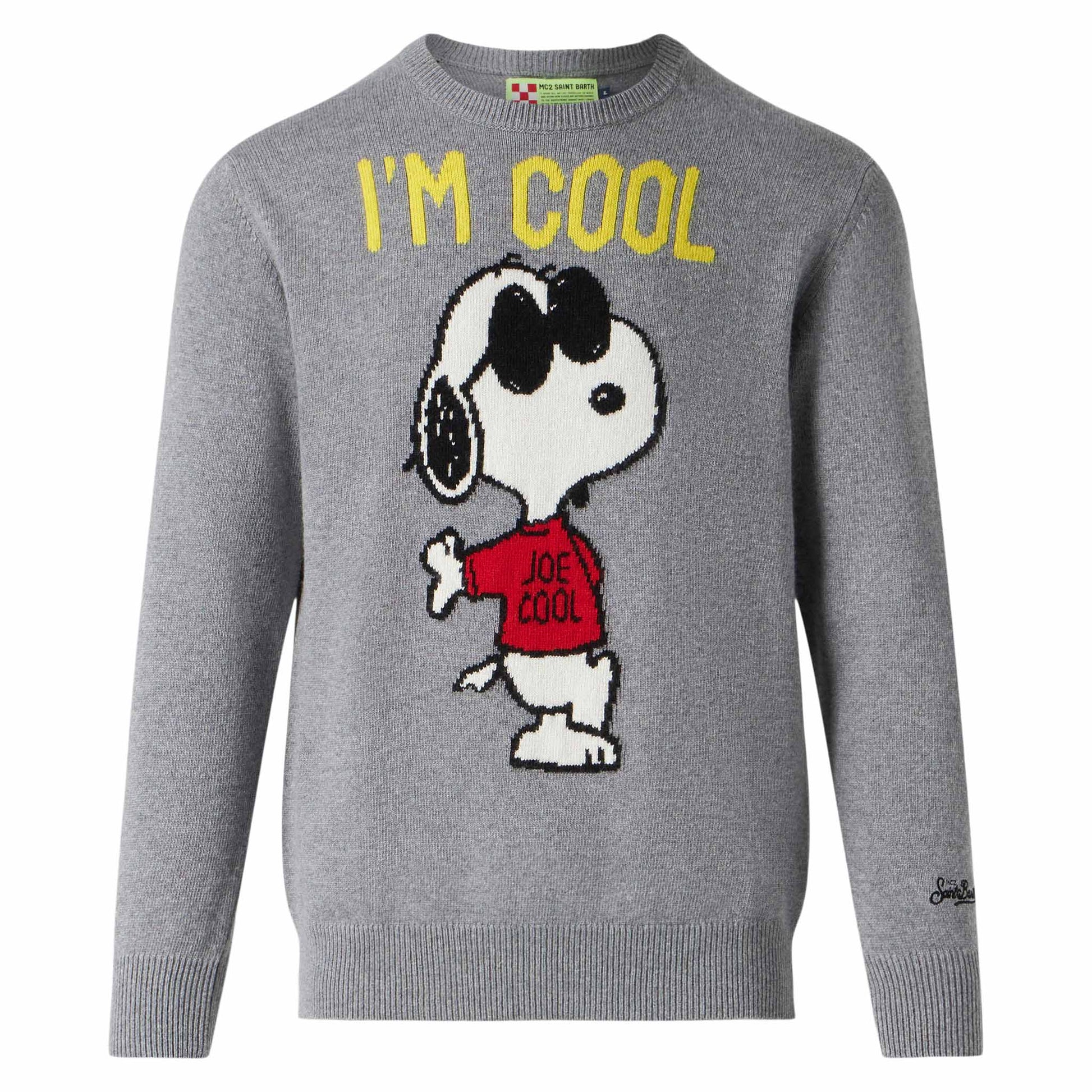 Man sweater with grey Rock Snoopy | SNOOPY - PEANUTS™ SPECIAL EDITION - MC2 Saint Barth