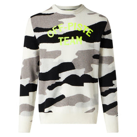 Man sweater with camouflage Off-piste Team jacquard - MC2 Saint Barth