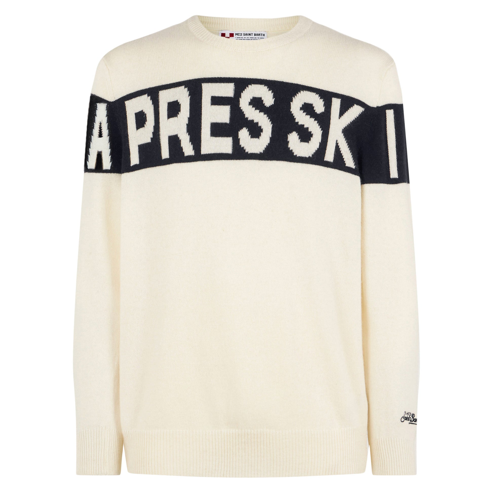 Man sweater with Après Ski writing - MC2 Saint Barth