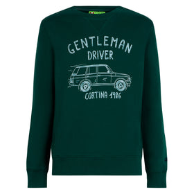 Cotton sweatshirt with Gentleman driver Cortina 1986 writing - MC2 Saint Barth