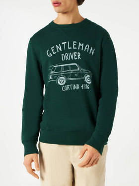 Cotton sweatshirt with Gentleman driver Cortina 1986 writing - MC2 Saint Barth