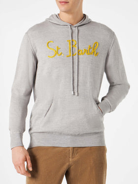 Man grey hoodie sweatshirt - MC2 Saint Barth