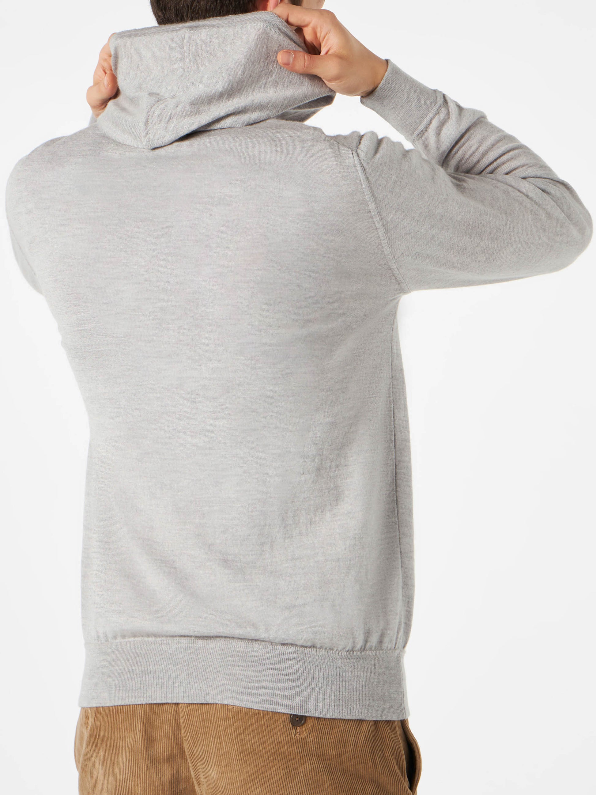 Man grey hoodie sweatshirt - MC2 Saint Barth